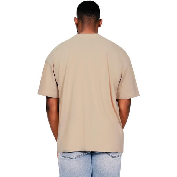 Casual Classics Mens Ringspun Cotton Extended Neckline Oversized T-Shirt
