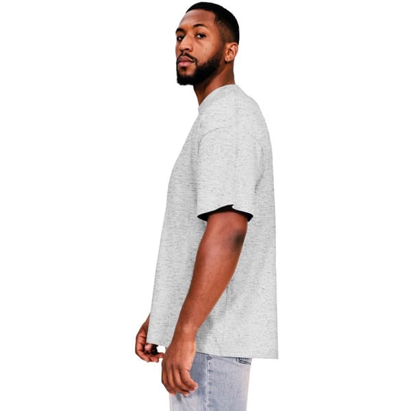 Casual Classics Mens Ringspun Cotton Extended Neckline Oversized T-Shirt