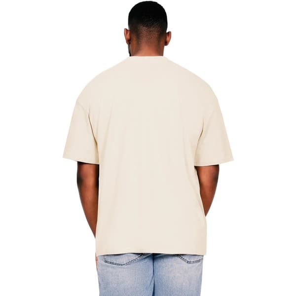 Casual Classics Mens Ringspun Cotton Extended Neckline Oversized T-Shirt
