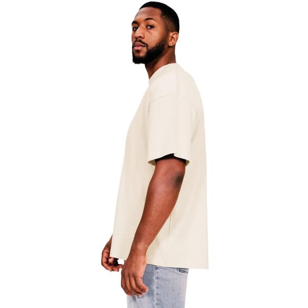 Casual Classics Mens Ringspun Cotton Extended Neckline Oversized T-Shirt