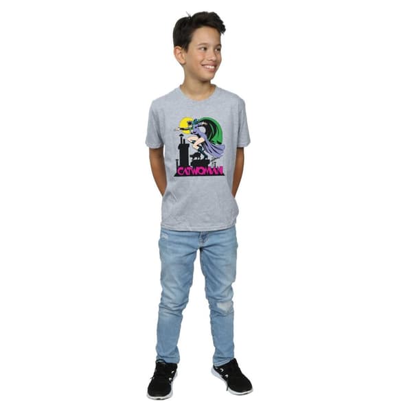 DC Comics Boys Catwoman Text Logo T-Shirt