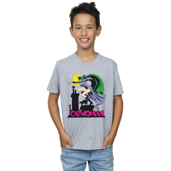 DC Comics Boys Catwoman Text Logo T-Shirt