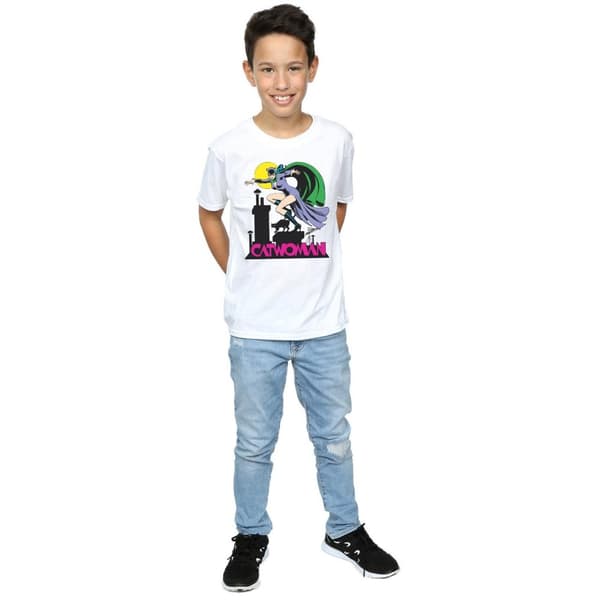 DC Comics Boys Catwoman Text Logo T-Shirt