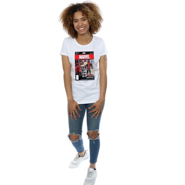 Marvel Dam/Tjej - Deadpool Action Figure - Bomulls-T-shirt