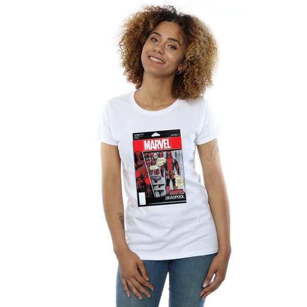 Marvel Dam/Tjej - Deadpool Action Figure - Bomulls-T-shirt
