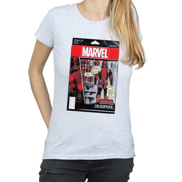 Marvel Dam/Tjej - Deadpool Action Figure - Bomulls-T-shirt
