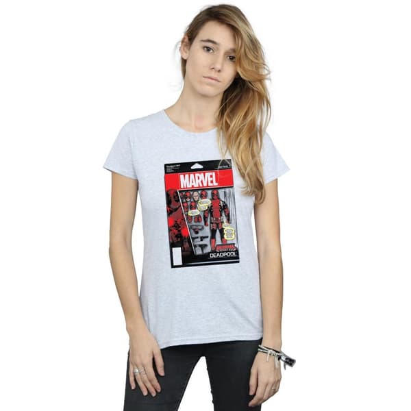 Marvel Dam/Tjej - Deadpool Action Figure - Bomulls-T-shirt