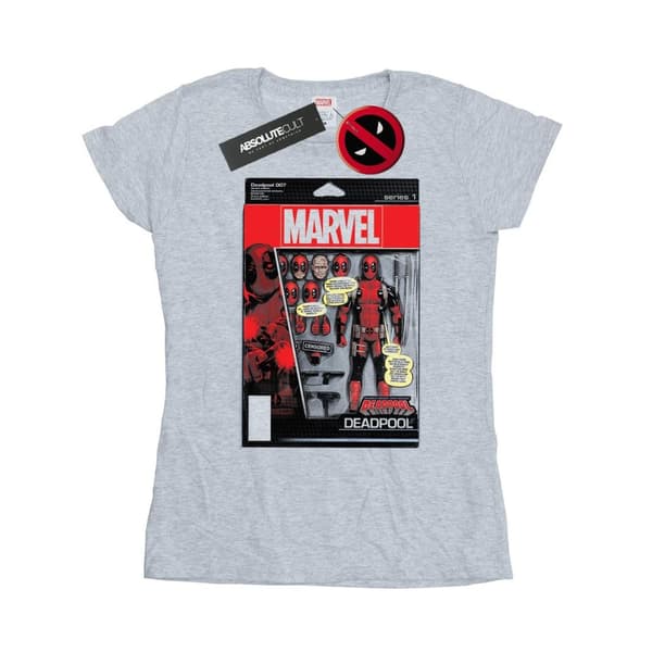 Marvel Dam/Tjej - Deadpool Action Figure - Bomulls-T-shirt