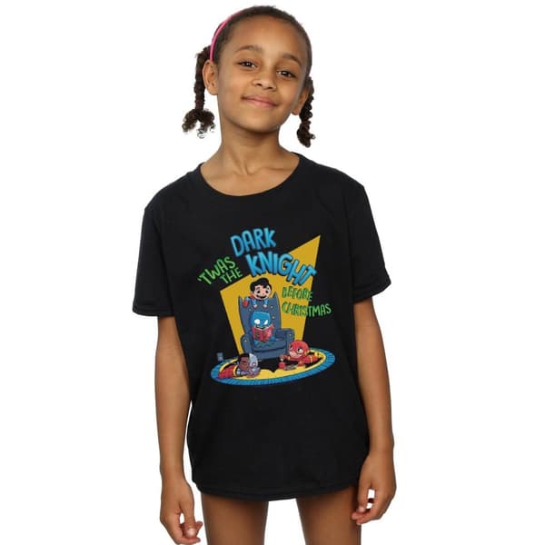 DC Comics Girls Super Friends Dark Knight Before Christmas T-shirt i bomull