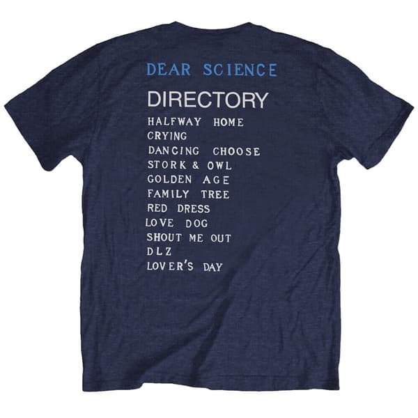TV On The Radio Unisex Adult Brushstroke Hand Cotton Back Print T-Shirt