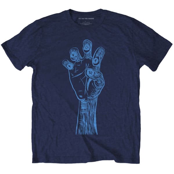 TV On The Radio Unisex Adult Brushstroke Hand Cotton Back Print T-Shirt
