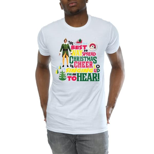 Elf T-shirt med julmotiv för herrar