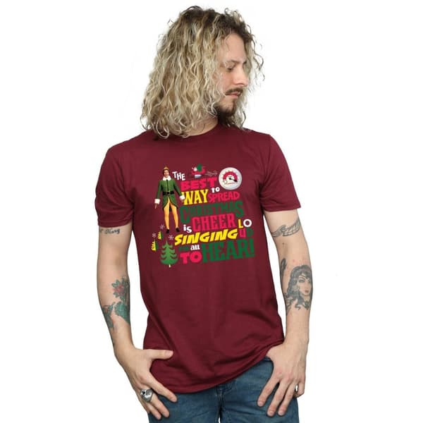 Elf T-shirt med julmotiv för herrar
