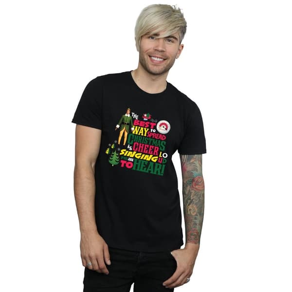 Elf T-shirt med julmotiv för herrar