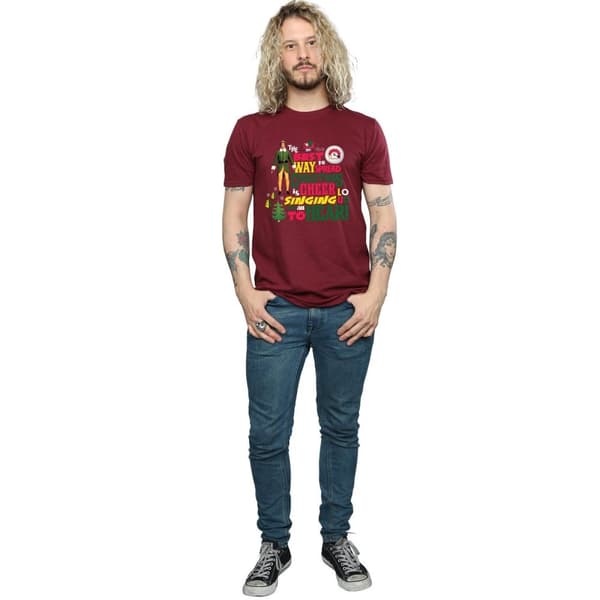Elf T-shirt med julmotiv för herrar