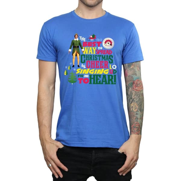 Elf T-shirt med julmotiv för herrar