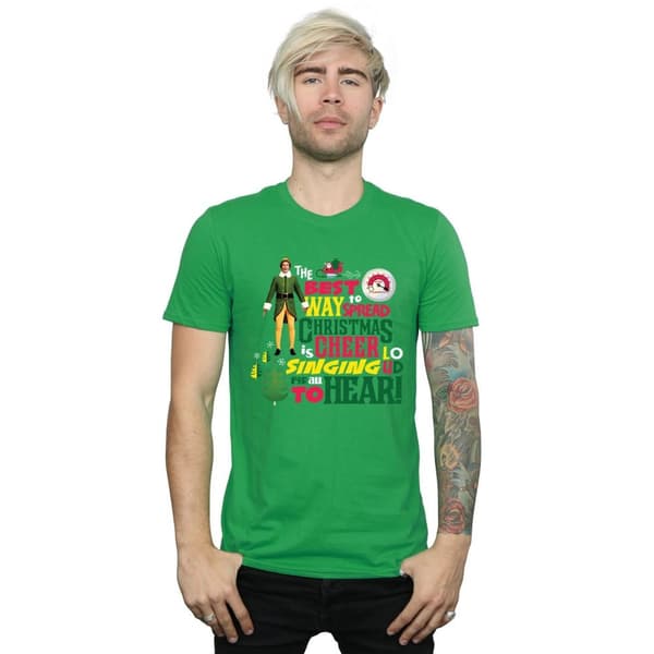 Elf T-shirt med julmotiv för herrar