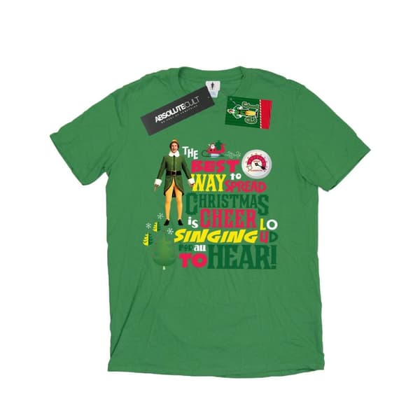 Elf T-shirt med julmotiv för herrar