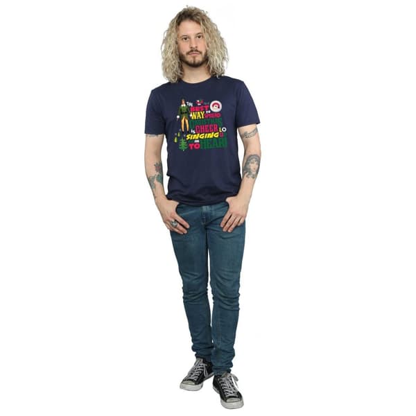 Elf T-shirt med julmotiv för herrar