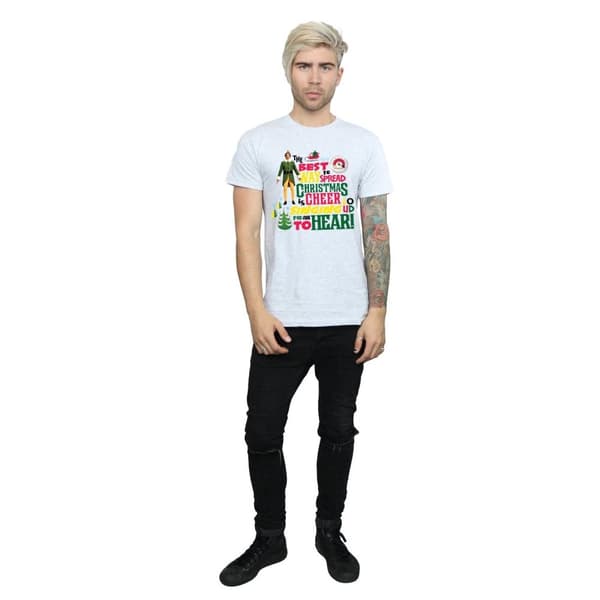 Elf T-shirt med julmotiv för herrar
