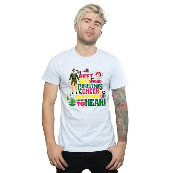Elf T-shirt med julmotiv för herrar