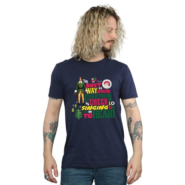 Elf T-shirt med julmotiv för herrar