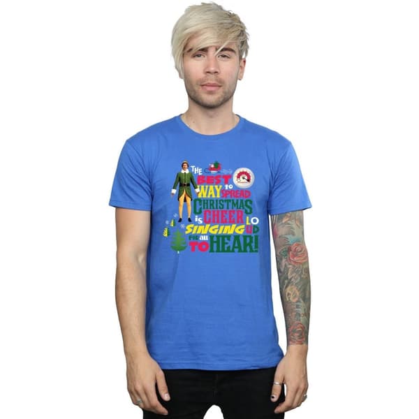 Elf T-shirt med julmotiv för herrar