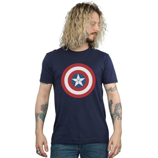 Marvel Mens Captain America Civil War Shield T-Shirt