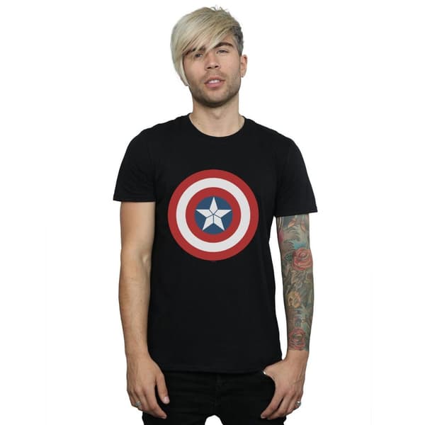 Marvel Mens Captain America Civil War Shield T-Shirt