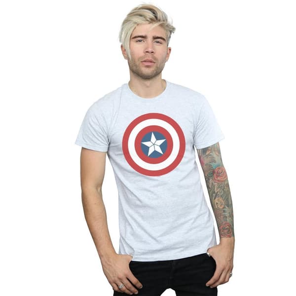 Marvel Mens Captain America Civil War Shield T-Shirt