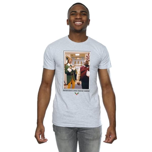 Elf Mens OMG Santa Photo T-Shirt