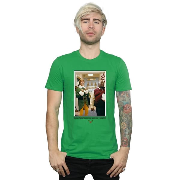Elf Mens OMG Santa Photo T-Shirt