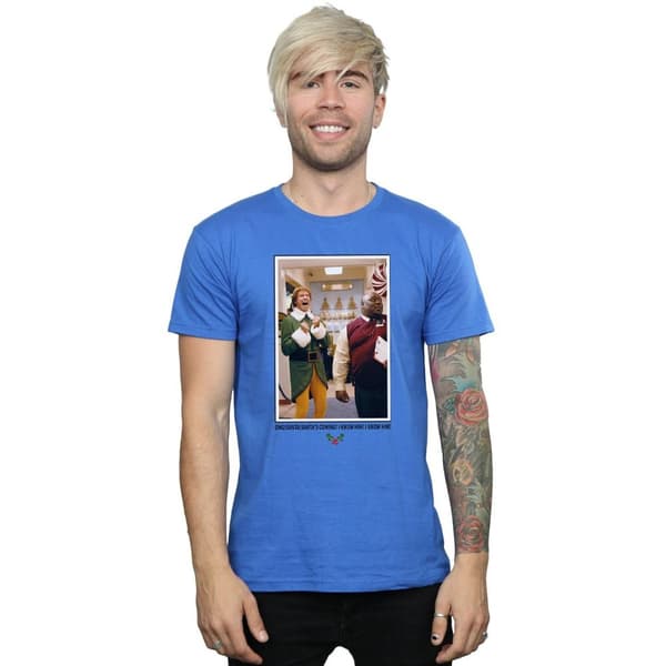 Elf Mens OMG Santa Photo T-Shirt
