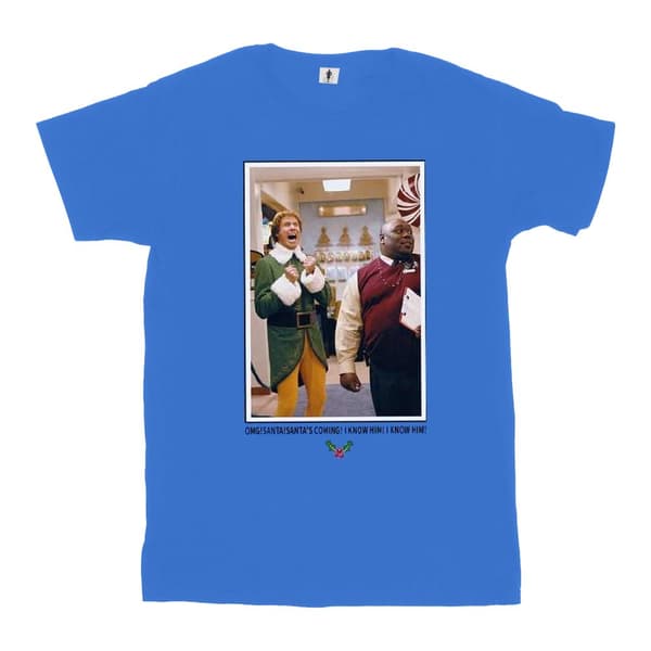Elf Mens OMG Santa Photo T-Shirt
