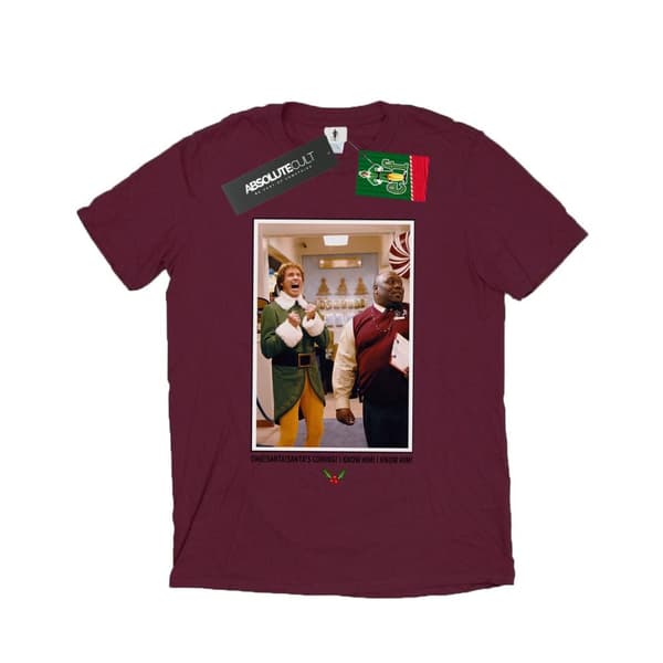 Elf Mens OMG Santa Photo T-Shirt