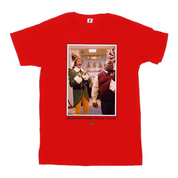 Elf Mens OMG Santa Photo T-Shirt