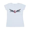 Miniatyrbillede 1 af 3: Marvel Womens/Ladies Falcon And The Winter Soldier Captain America Logo Cotton T-Shirt