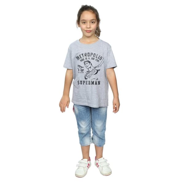 DC Comics Superman X-Ray bomulls-T-shirt för flickor
