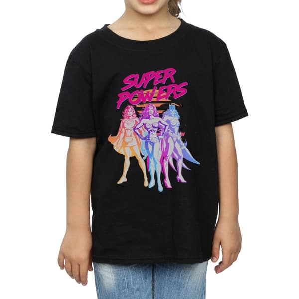 DC Comics Super Powers Neon Tropics T-shirt i bomull för flickor