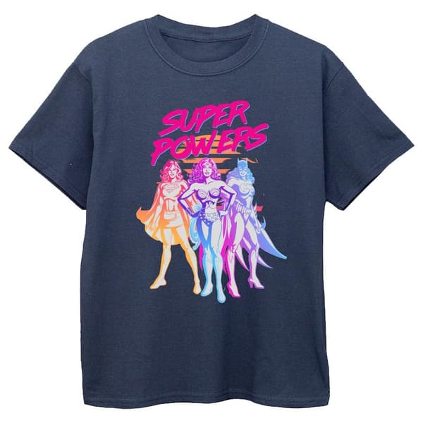 DC Comics Super Powers Neon Tropics T-shirt i bomull för flickor