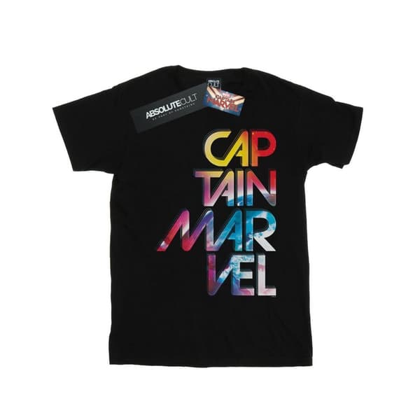 Marvel Herr T-shirt med galaktisk text från Captain Marvel
