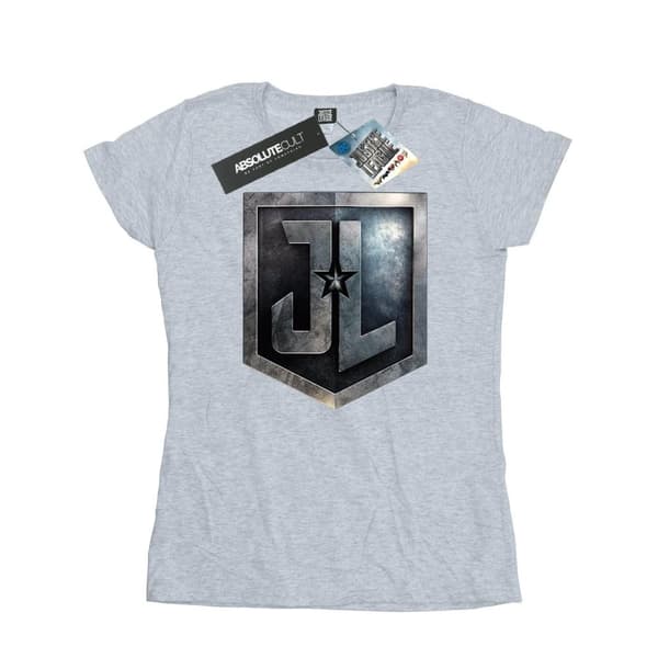 DC Comics Womens/Ladies Justice League Movie Shield Cotton T-Shirt