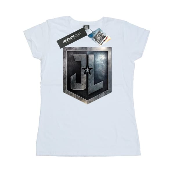 DC Comics Womens/Ladies Justice League Movie Shield Cotton T-Shirt