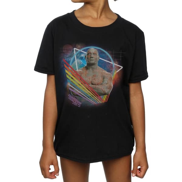 Marvel Girls Guardians Of The Galaxy Neon Drax Cotton T-Shirt