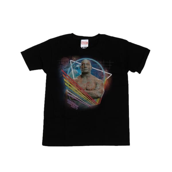 Marvel Girls Guardians Of The Galaxy Neon Drax Cotton T-Shirt