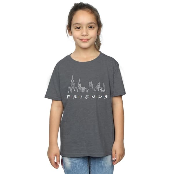 Friends Girls Skyline Logo Cotton T-Shirt