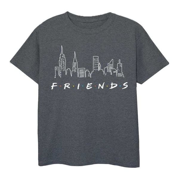 Friends Girls Skyline Logo Cotton T-Shirt