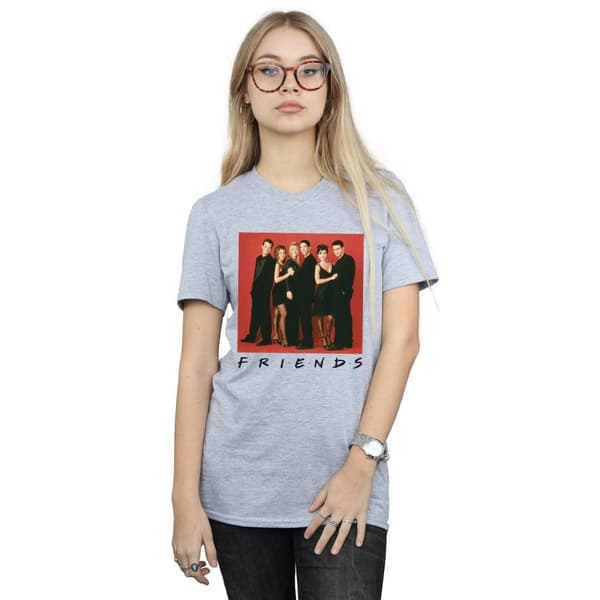 Friends Womens/Ladies Group Photo Formal Cotton Boyfriend T-Shirt