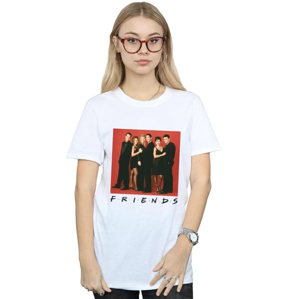Friends Womens/Ladies Group Photo Formal Cotton Boyfriend T-Shirt