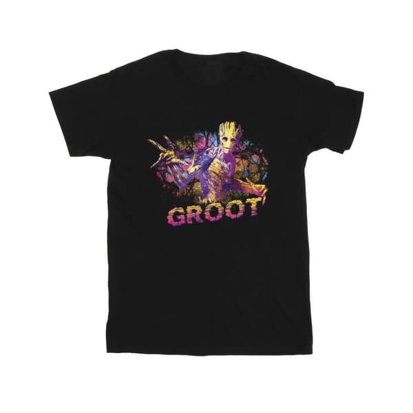 Marvel Guardians Of The Galaxy Abstrakt Groot T-shirt i bomull för flickor